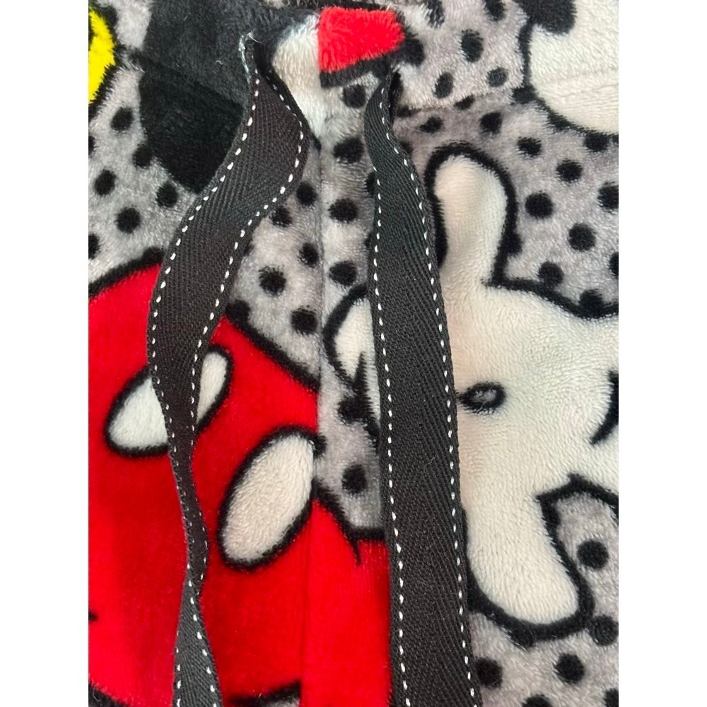 Disney Mickey Mouse Pajama Pants Womens S Grey Fleece Polka Dot Loungewear Gift - Picture 6 of 13